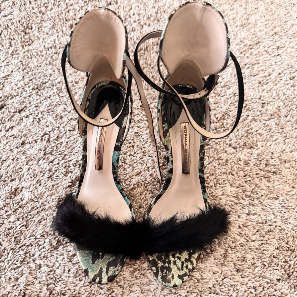 Sophia Webster Chic Women's Black and Green Heels